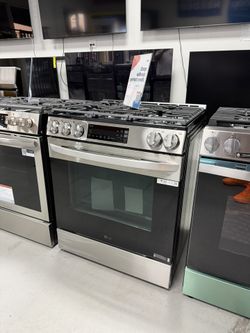 30 Inch LG Slide In Gas Range - Brand New, 1 Year Manufacturers Warranty