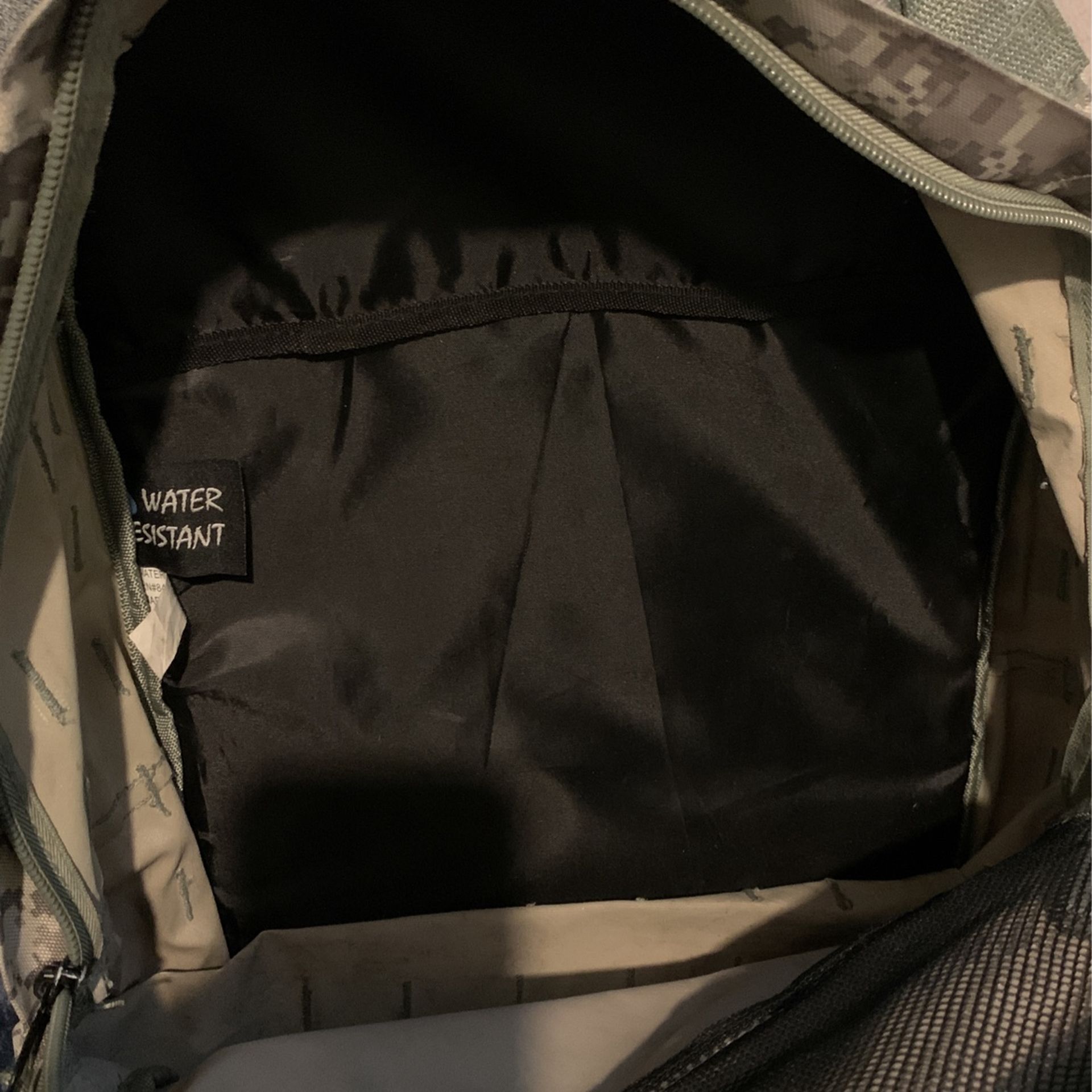 Camo Water Resistant Backpack