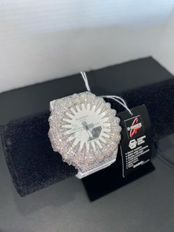 G Shock GA2100 Moissanite Bezel White on White Watch Iced Out