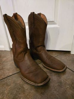 Full Leather Cowboy Boots men size 10