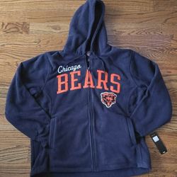 New With Tags! Chicago Bears Fleece Zip Up 🐻 