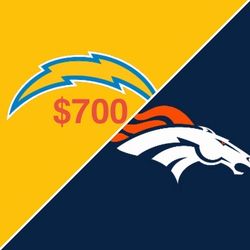 Broncos vs Chargers 10/11 1:05pm