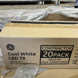 GE T8 LED Cool White 48” (400) Lamps MAKE AN OFFER!!