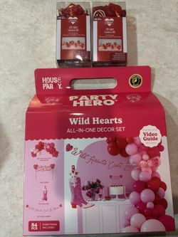 Party Hero Wild Hearts Decor Set - Perfect for Bachelorette Parties, Valentines Day, Etc