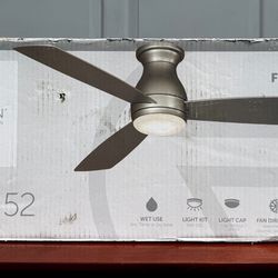⭕️ Ceiling Fan Fanimation Hugh 52" LED Indoor/Outdoor