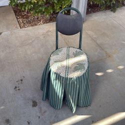 Green Small Chair With Cushion