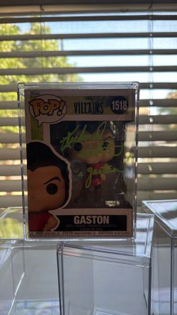 Disney Villains Gaston autographed Funko Pop