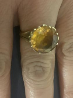 Vintage 10k Citrine Ring