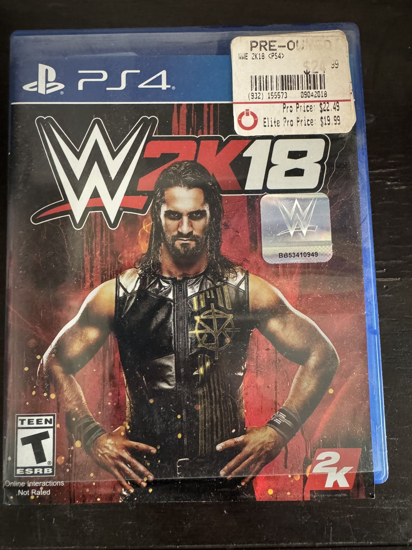 WWE 2K18 for PS4