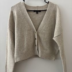 Beige Cardigan Sweater - size M