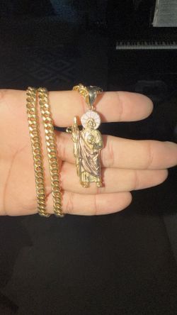 14k solid gold cuban link