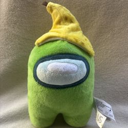 Toikido Among Us 8 Inch Plush 2022 Series 2 Green Banana Peel Stuffed Kids Game