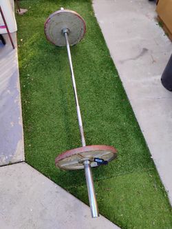 45Lb Olympic Barbell With 45Lb Plates