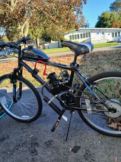 26 inch mountain bike with an 80cc 2 stroke motor
