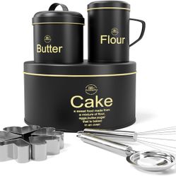 Brand New Black Kitchen Canisters Sets 