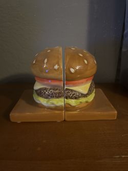 Ceramic Burger Bookend
