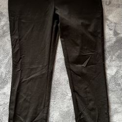 Dalia Black Stretchy Dress Pants – Comfortable & Flattering – Size Large