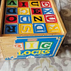 Big blocks wooden