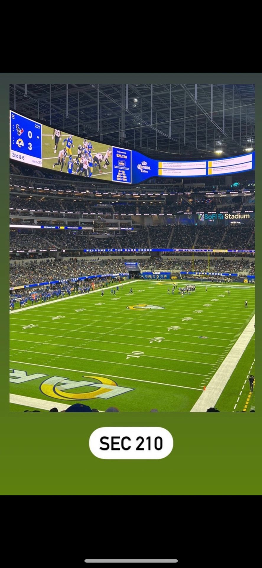 Rams Vs Texans September 7 2 Tickets Sec For 210 