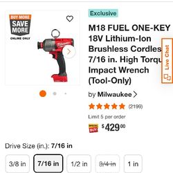 (New) Milwaukee M18 Fuel Drill/Impacter