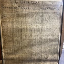 Declaration Of Independence 1942 Print