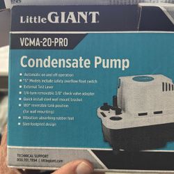 Condensation Pump  For Ac - Little Giant - Never Used - New 