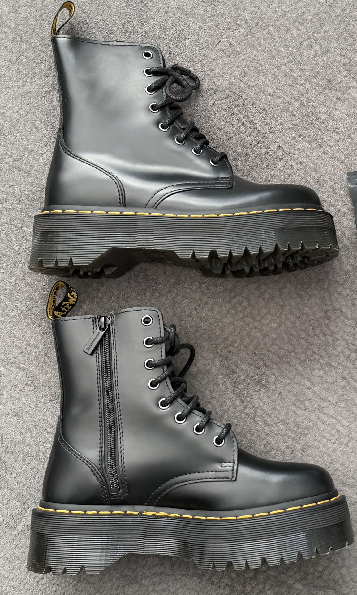 Dr. Martens Jadon Boots Smooth Leather Platforms - Size 6 US M / Size 7 US L - New Condition and Never Used.