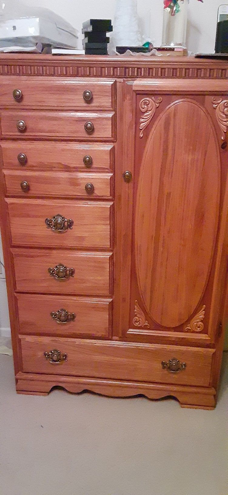 Tall Oak Dresser