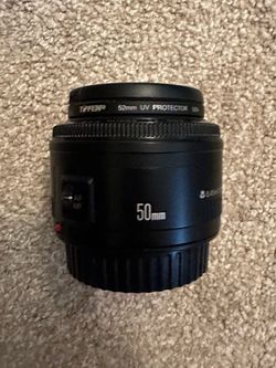 Canon EF 50mm f/1.8 Lens + Tiffen UV Protector