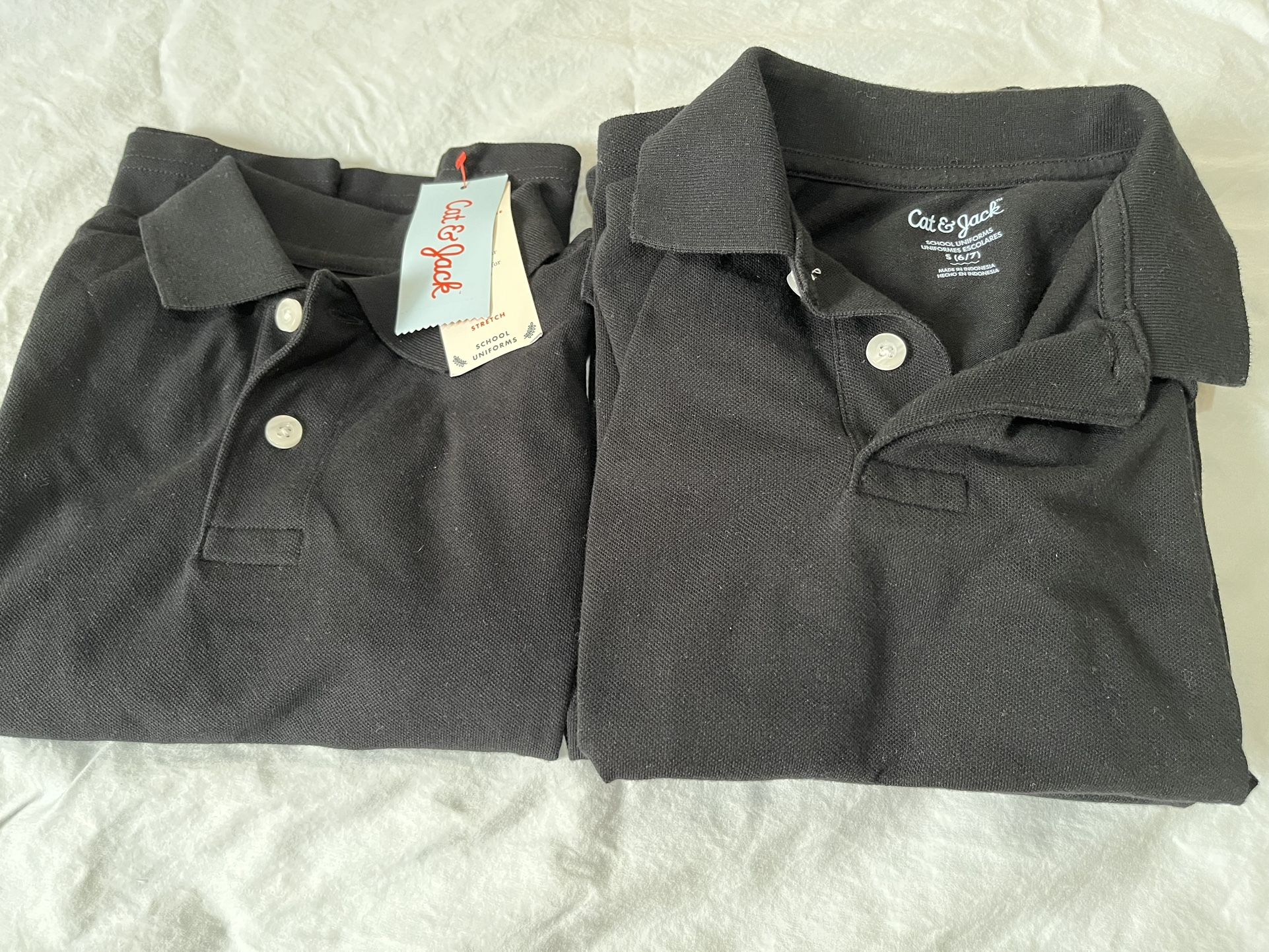 Kids Black Uniform Polo Cat & Jack