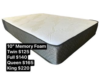 10” Memory Foam Mattresses’s