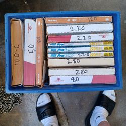 Sandpaper sleeves 9"×11" sheets, all for $60.