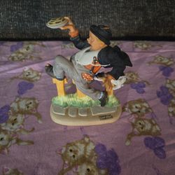 Norman Rockwell Caught In The Act Statue 