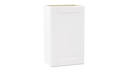 NEW! HAMPTON BAY Shaker 18″x30″ Wall Cabinet – Satin White Model # KW1830-SSW