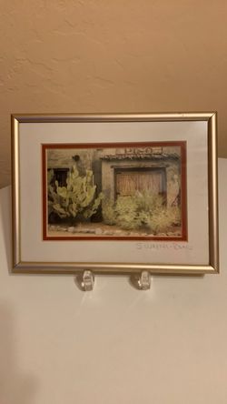 Fine Art Photograph “Southwestern Adobe with Cactus and Desert in Bloom”