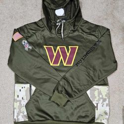 Washington Commanders Green Salute To Service Hoodie