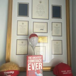 Donald Trump 45th Presidential Inauguration Commemorative Framed Signed Set