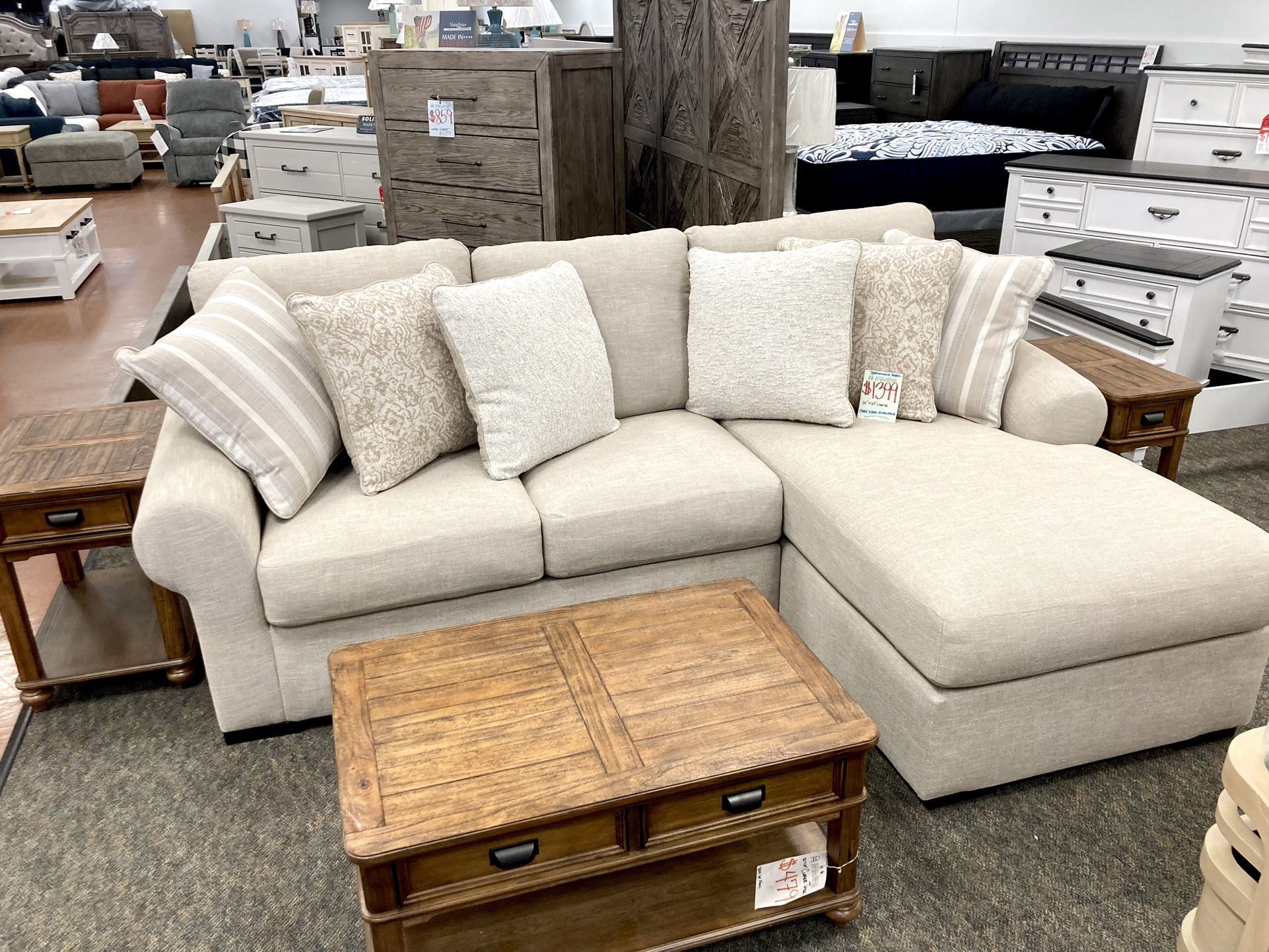 New 101” Sectional — Performance Fabric