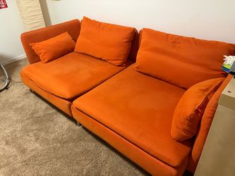 Comfy Orange Couch
