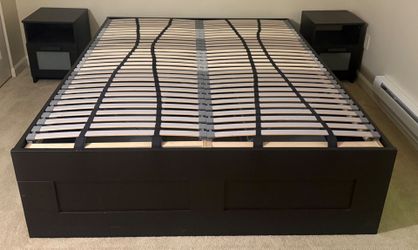 Queen Size Bed Frame Set 2 Nightstands