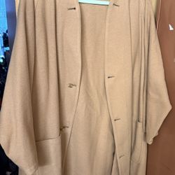 BURBERRY London England 100% wool 48 Short Coat VTG