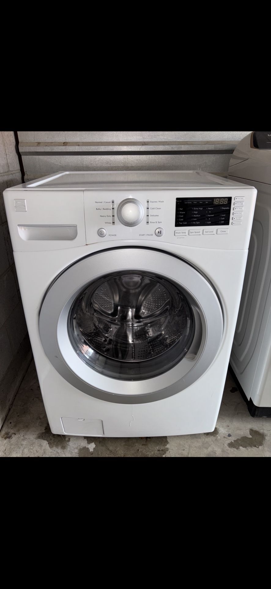 White Kenmore Washer