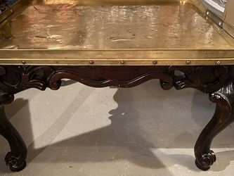 Coffee Table With Brass Top
