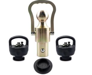 MiCCiKA GNXA2062 Puck System Gooseneck Hitch Ball Kit, 30,000lbs Load Capacity, 2-5/16-Inch Ball With 2 Safety Chain Kit. Compatible With Dodge RAM 25