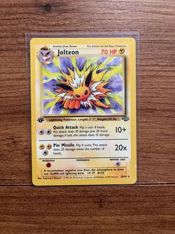 Pokemon Jolteon Jungle 1st Edition