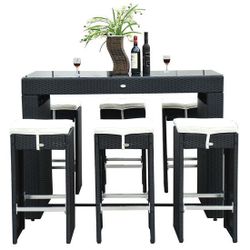 Patio Bar Table Set