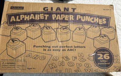 Alphabet Paper Punches