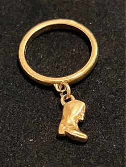 James Avery 14kt ring boot charm