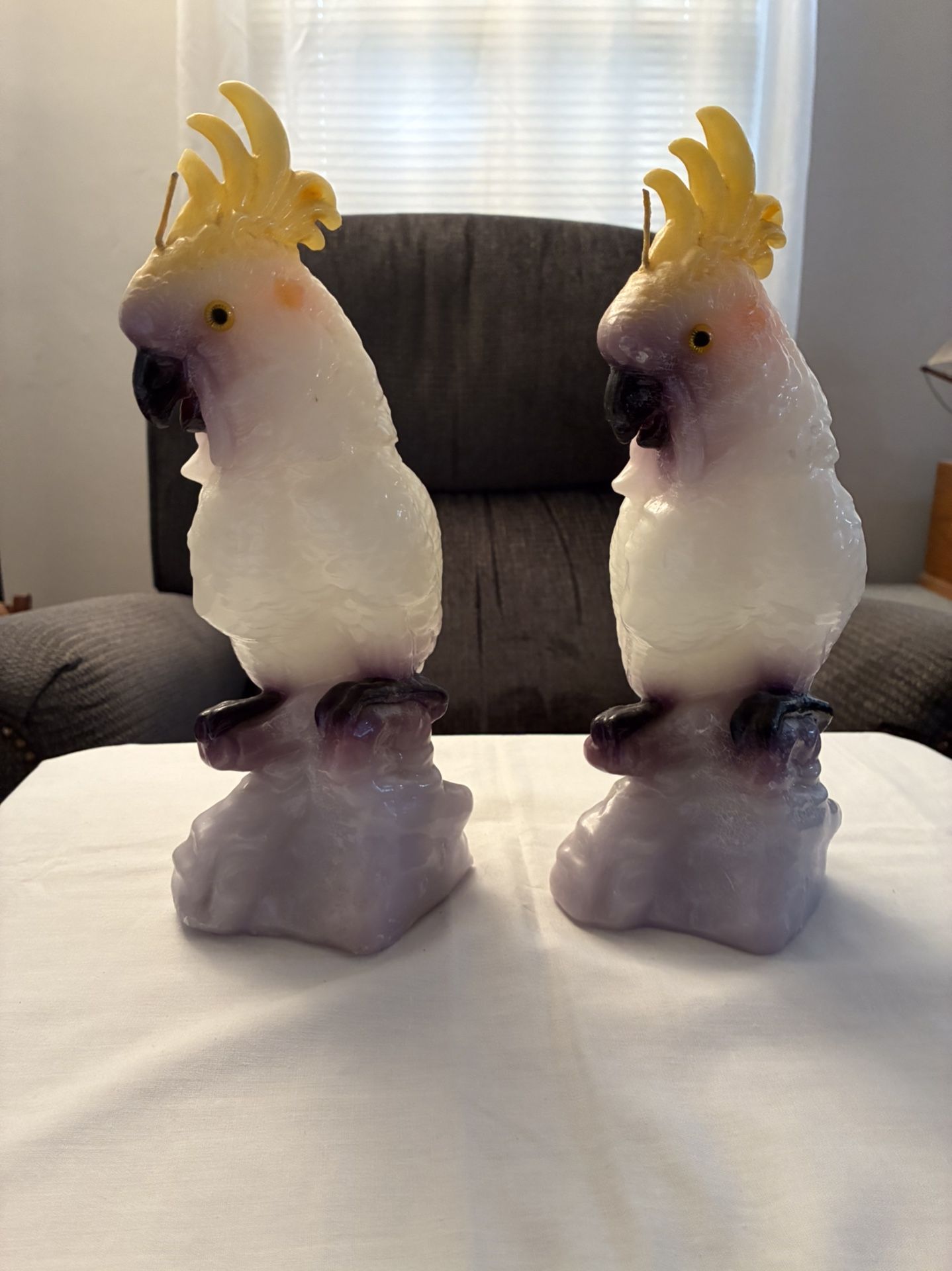 Cockatoo Parrot Birds Wax Candles