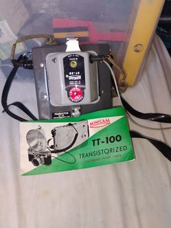 Minicam tt 100 transistorized electronic flash unit vintage